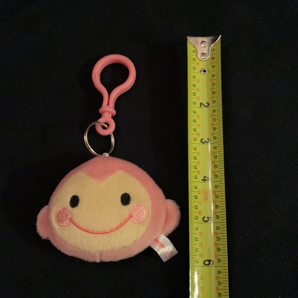 Chi Chai Monchan monkey plush dangle mirror clip - Picture 4 of 5